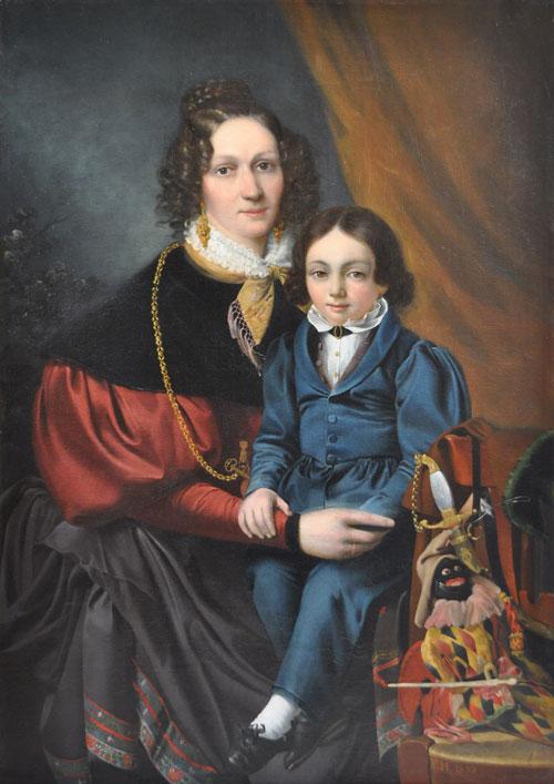 Portrait mère et fils